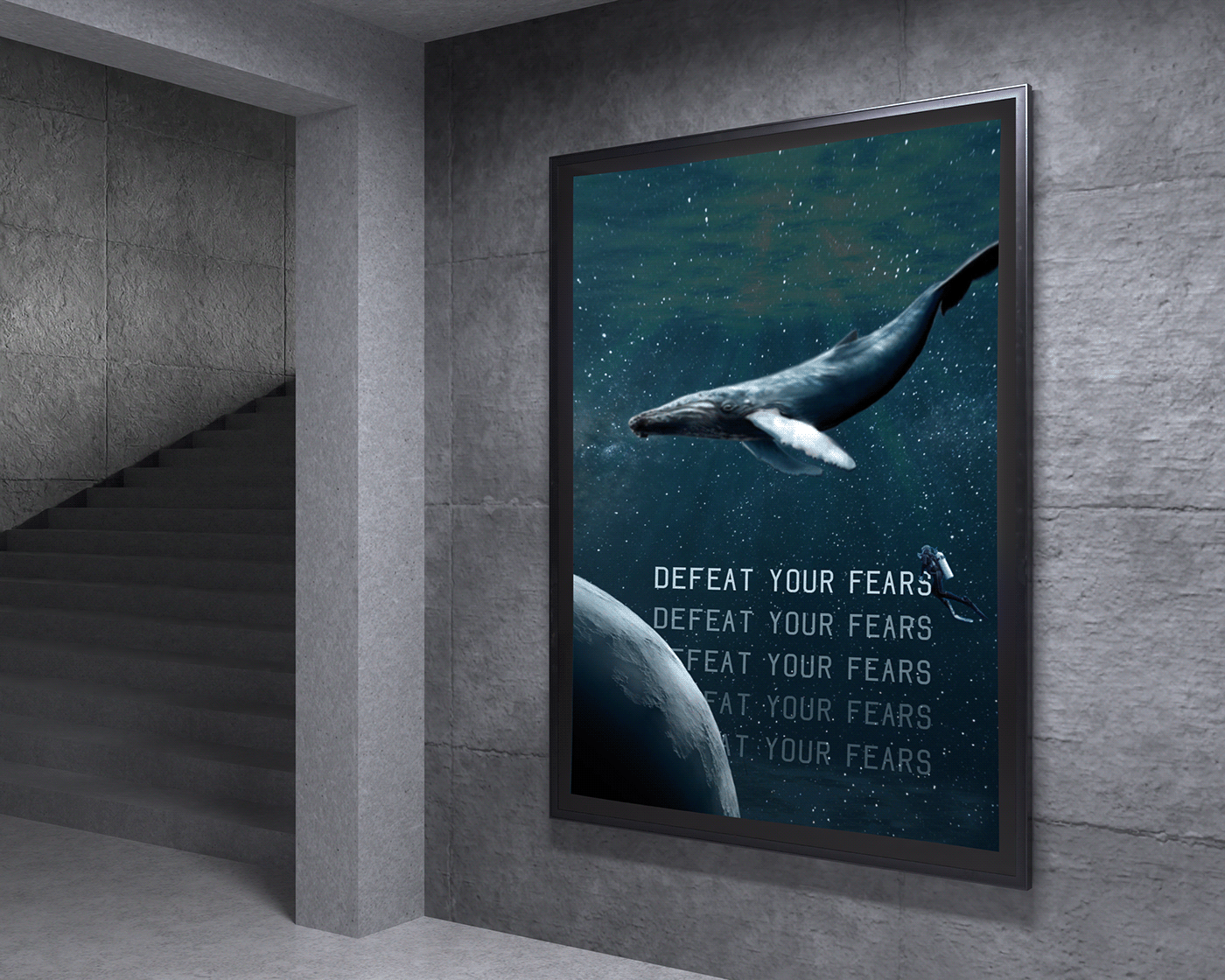 Ocean water Whale animals Digital Art  poster graphic design  photoshop world Nature