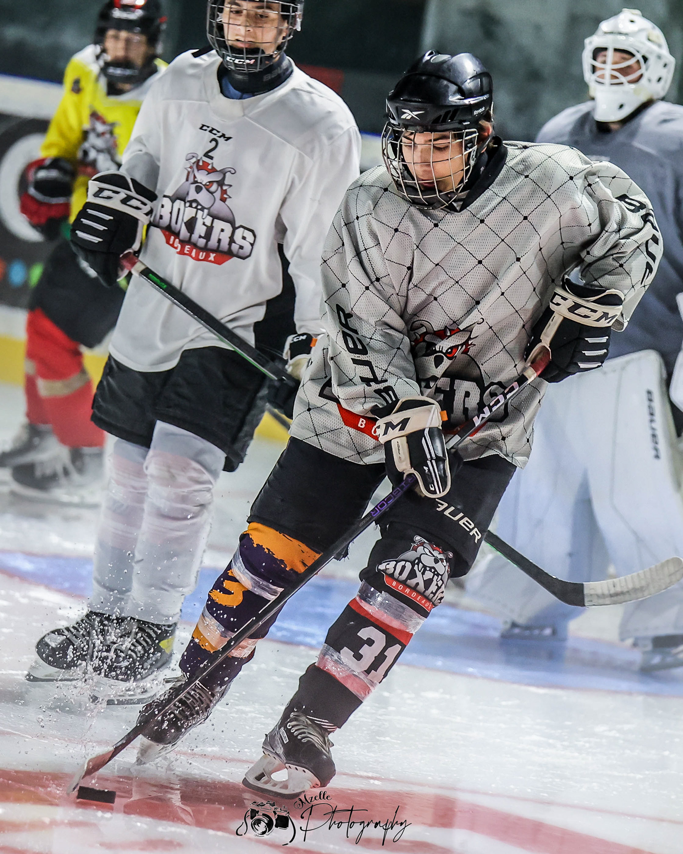 Photography  photographer hockey goalie sport team season training