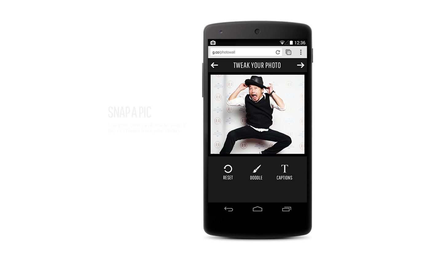 google chromecast mobile app Web Photowall ios android