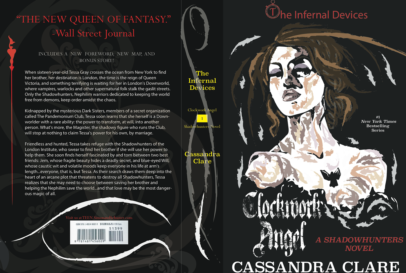 Cassandra Clare book jacket design The Infernal Devices ILLUSTRATION  graphic design 