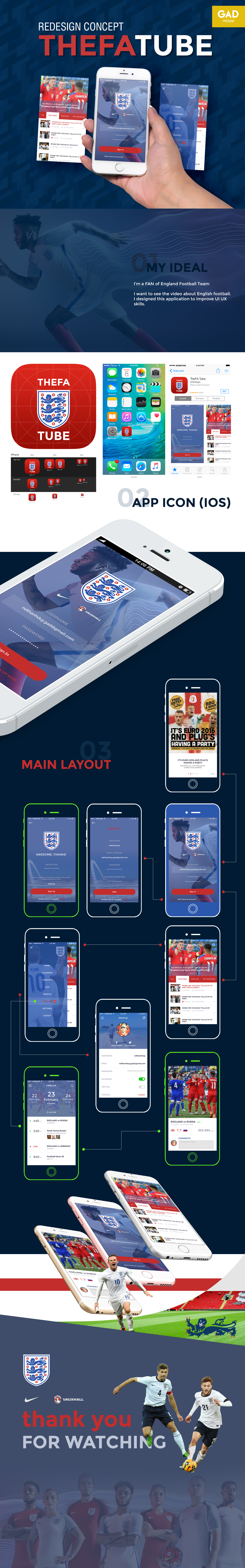 england football application mobile app mobile apps UI ux design