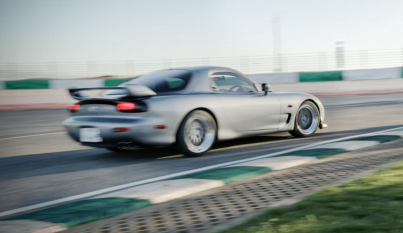 CGI 3D V-ray 3dsmax Maya automotive   Photography  mazda RX-7