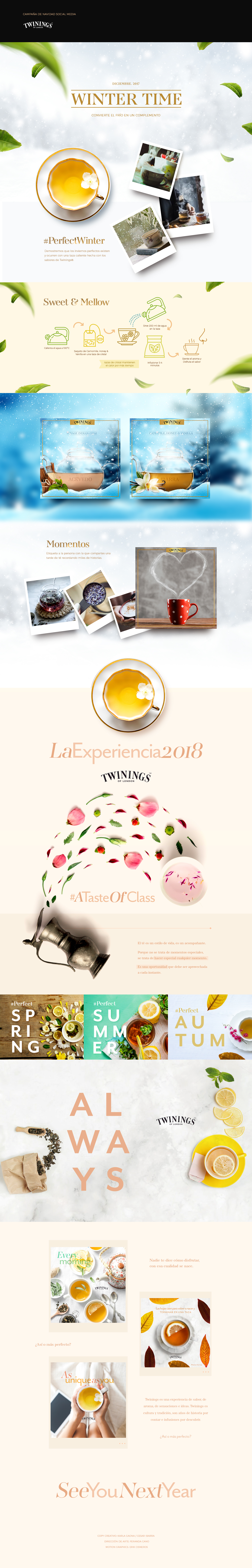 twinings tea social media minimal trend