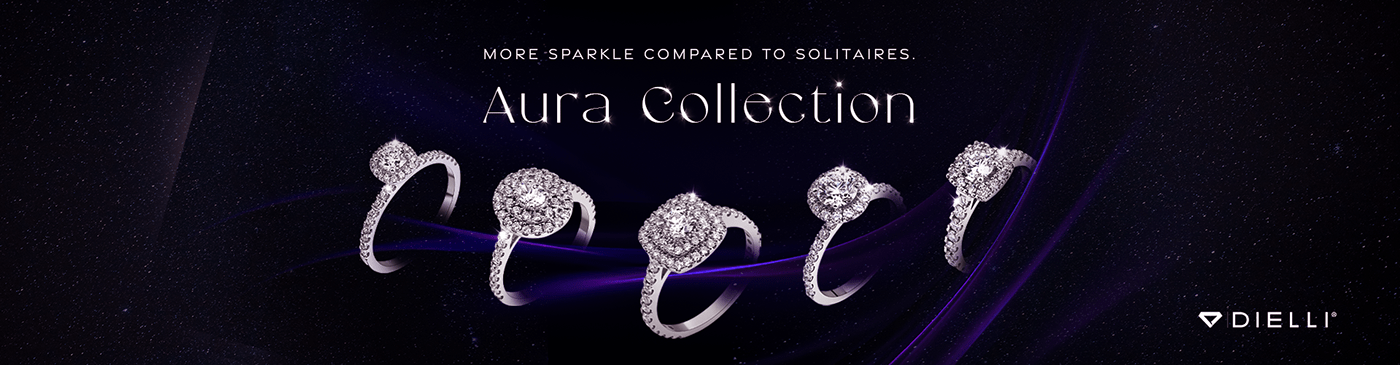 Diamond ring collection banner design