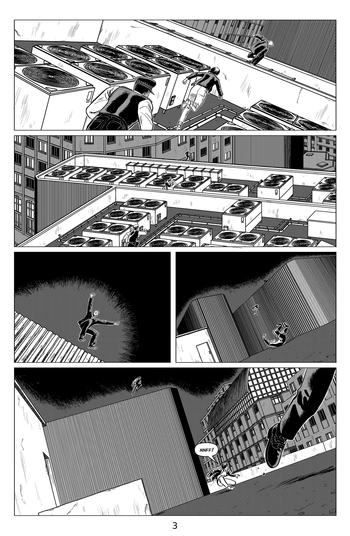 comics Titan Comics London monster police battle suit suit rooftop fight Transformation