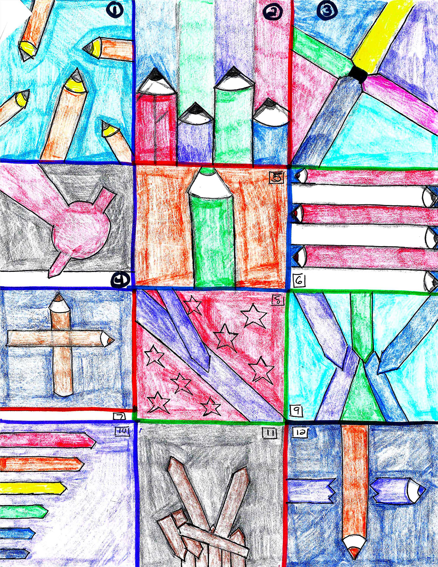 adobe illustrator colored pencils Drawing  graphic arts pencil vector