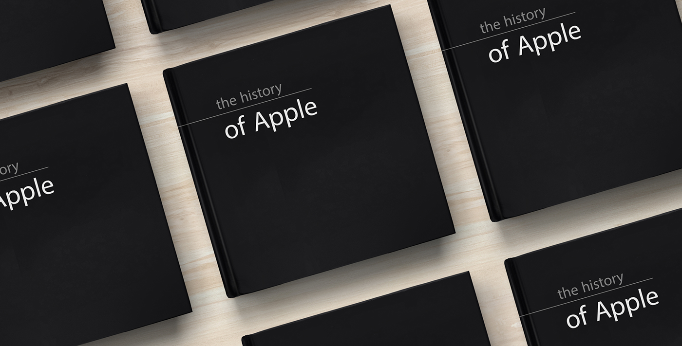 book design print Layout minimal apple simple clean