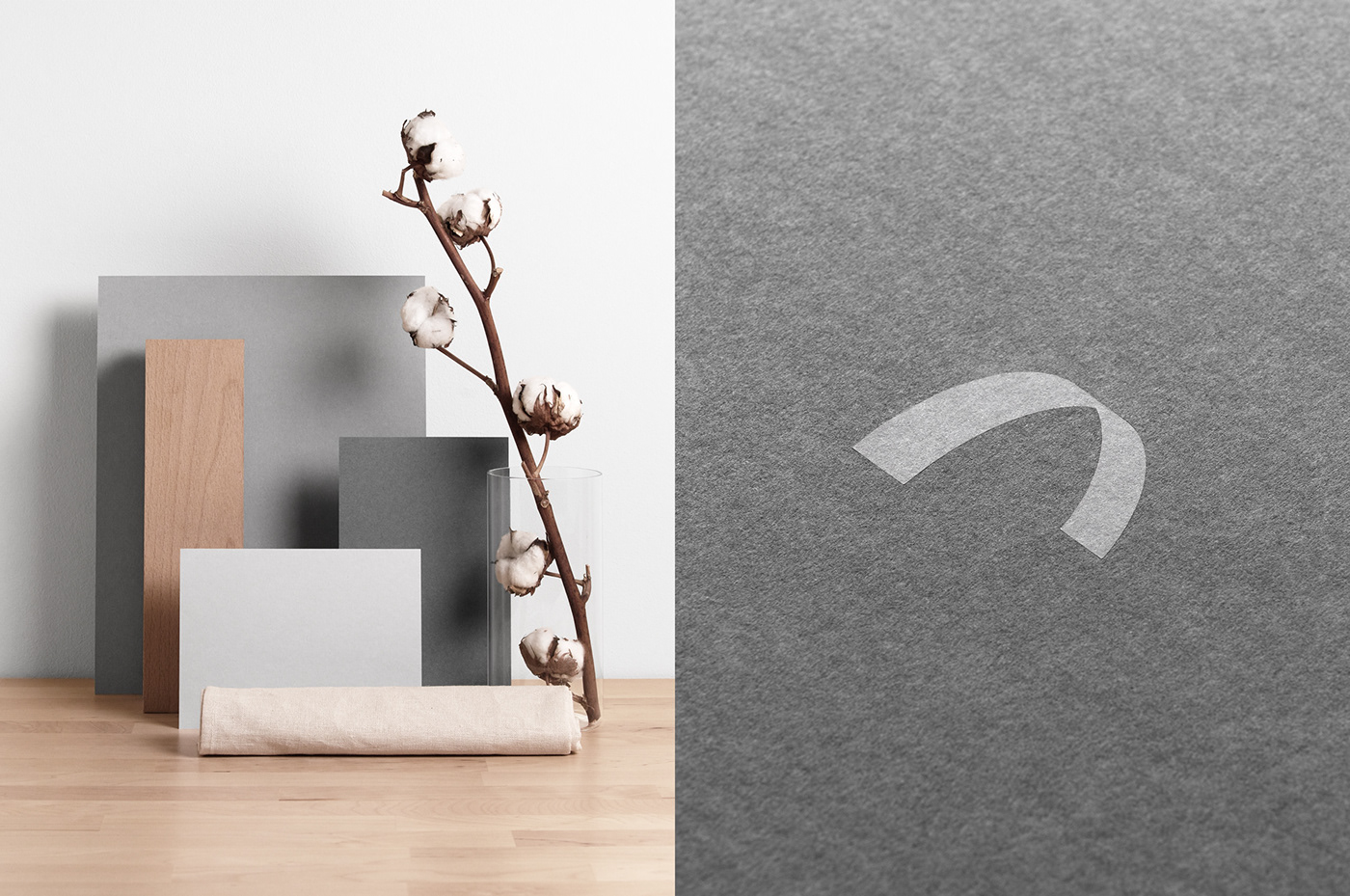 architecture interior design  Arc gmund Minimalism wood furniture brand identity laser cut logo