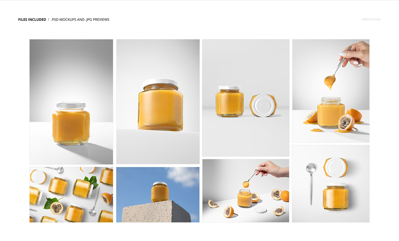 Mockup jar jam Packaging Food  visual identity Brand Design logo brand identity Logotype