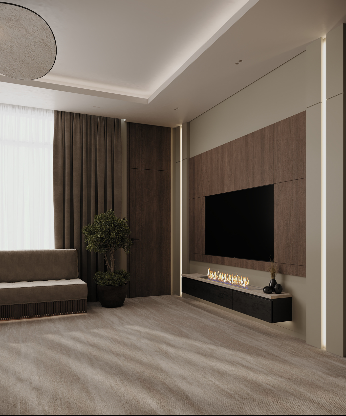 MAJLIS modern Wabisabi interior design  3ds max corona visualization architecture #project Kuwait