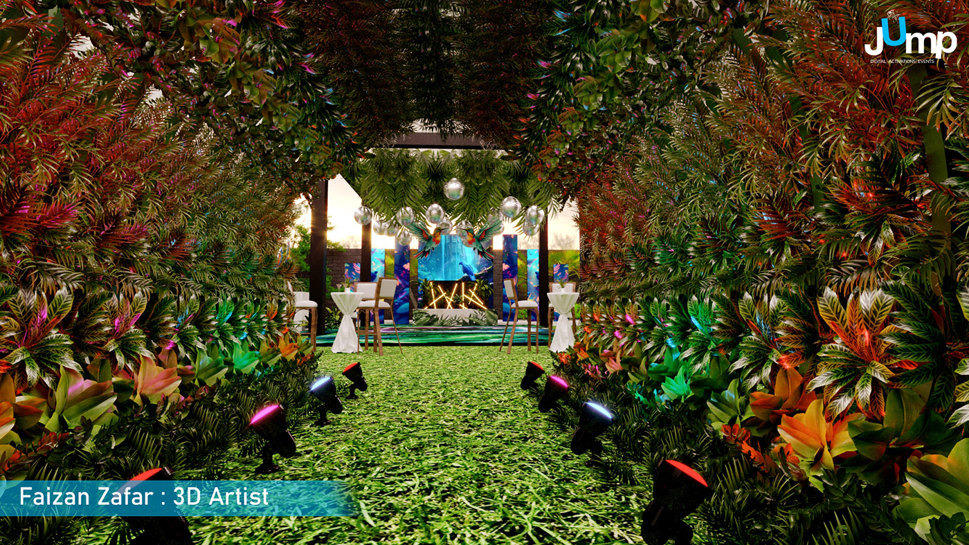 party Event private party jungle Nature forest trees woods