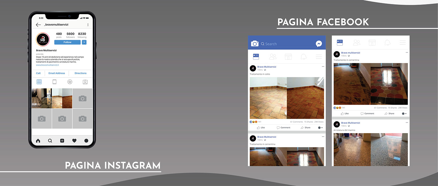 logo sito web facebook instagram etichetta grafica progettazione brand identity Logotype restiling