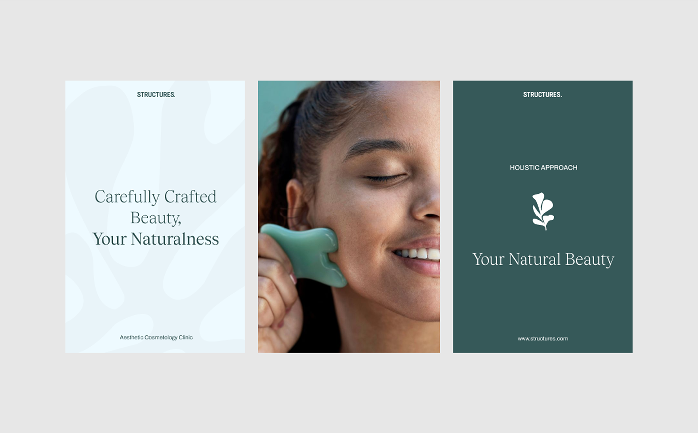 beauty skincare healthcare cosmetics Cosmetology skin brand identity branding  graphic design  Web Design 