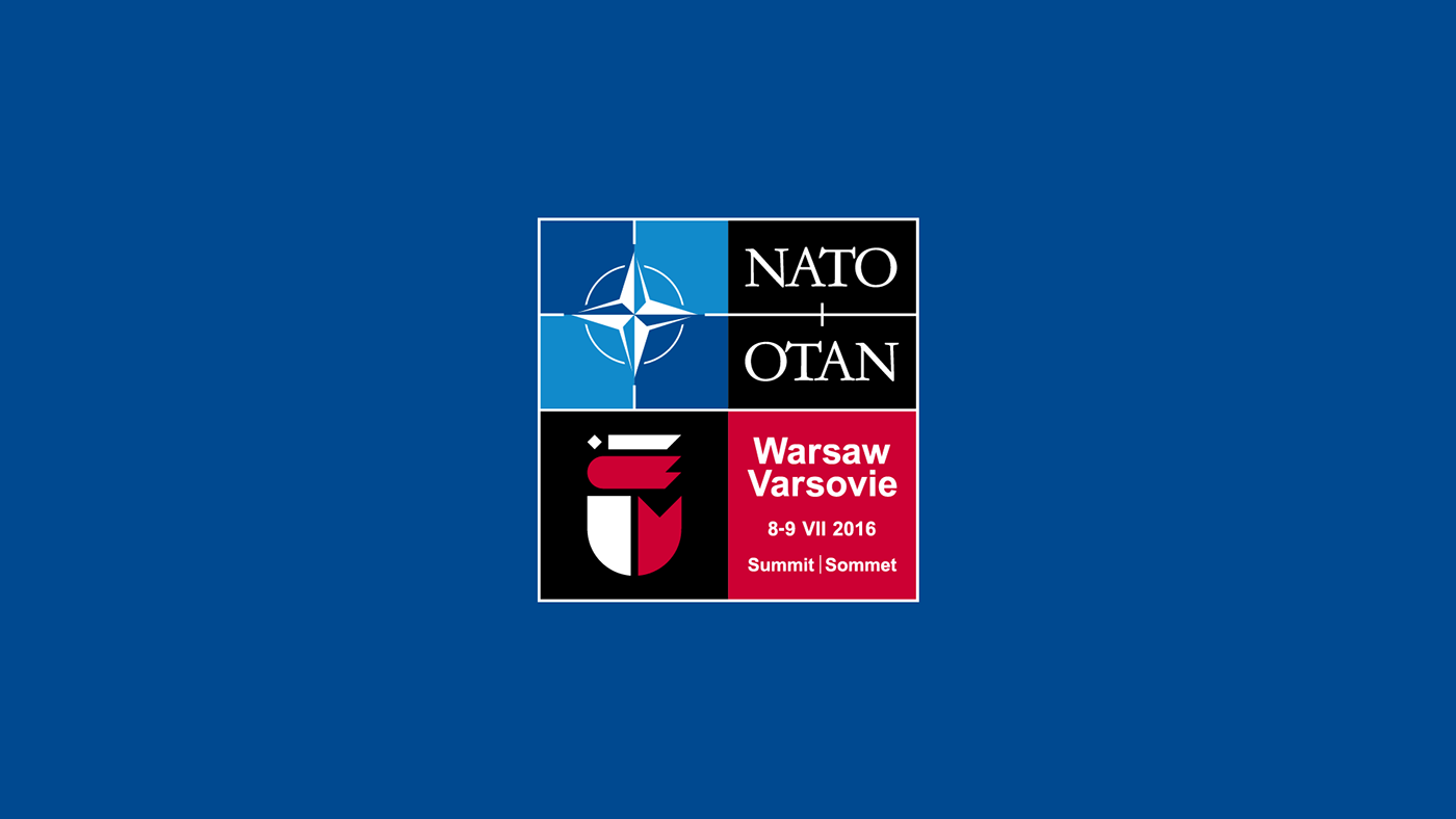 NATO Warsaw Summit logo branding  super super mark mermaid jacek rudzki Znajomy Grafik