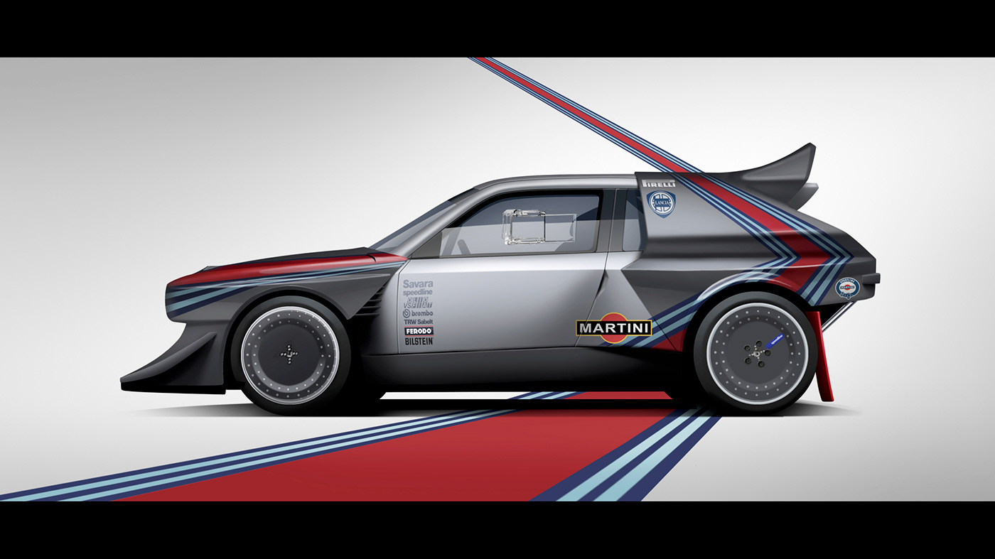 cardesign concept ILLUSTRATION  lanciadeltas4 lancias4 petrolhead rally rallylovers transportationdesign WRC