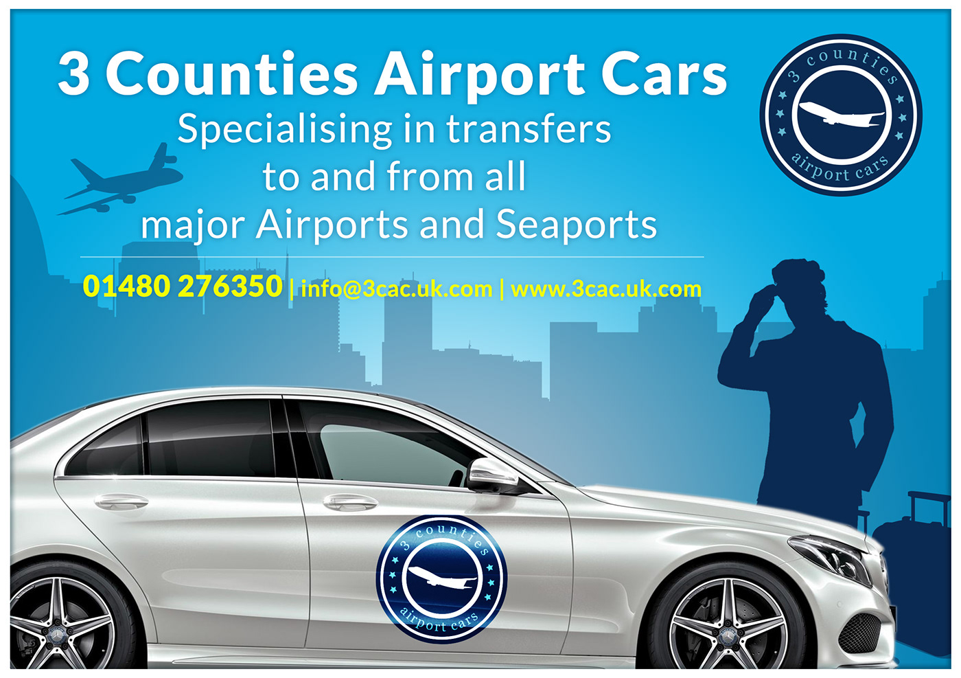 logo airport_cars airport Cars branding  marketing   ferry drivers driver photoshop