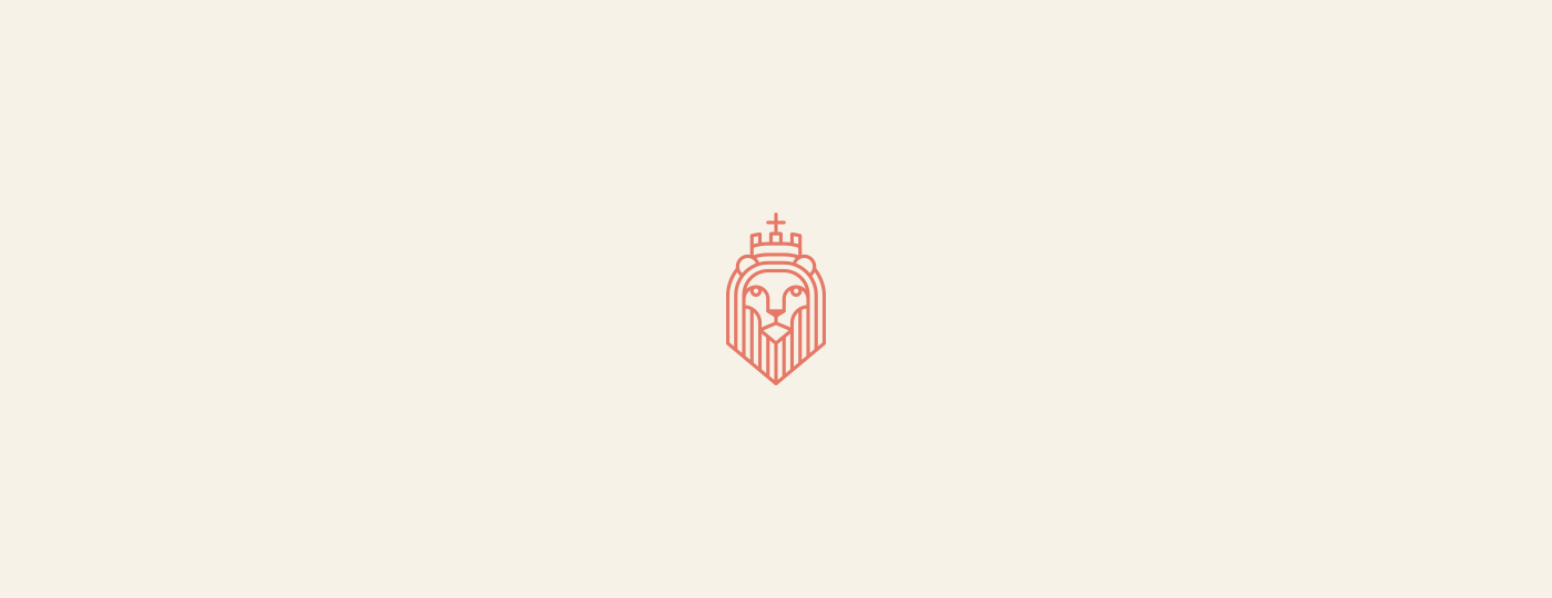 logo branding  identity Icon lion modern minimal animals symbols monogram
