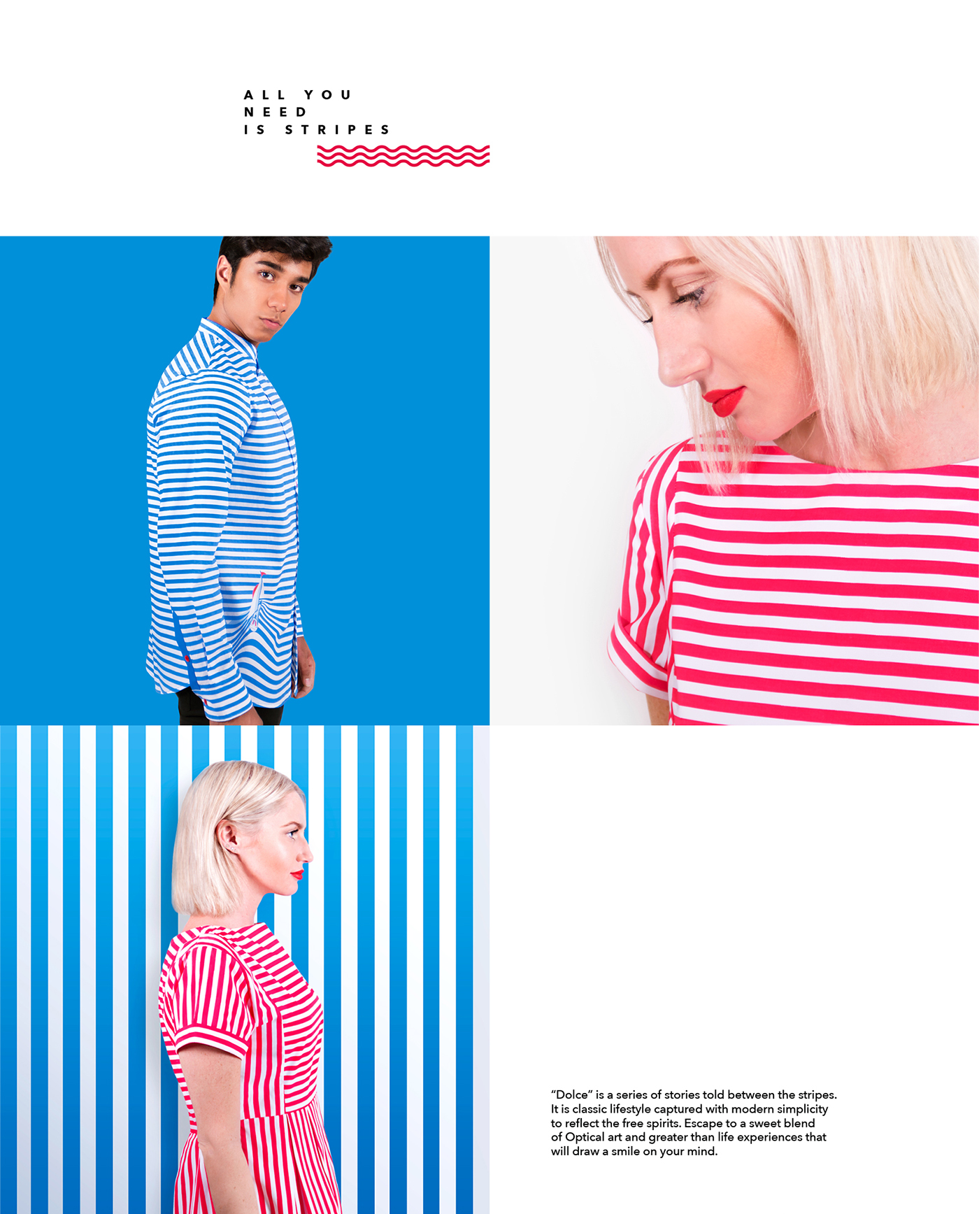 stripes illusion Lookbook styling  apparel Fashion  makeup ILLUSTRATION  boat vespa