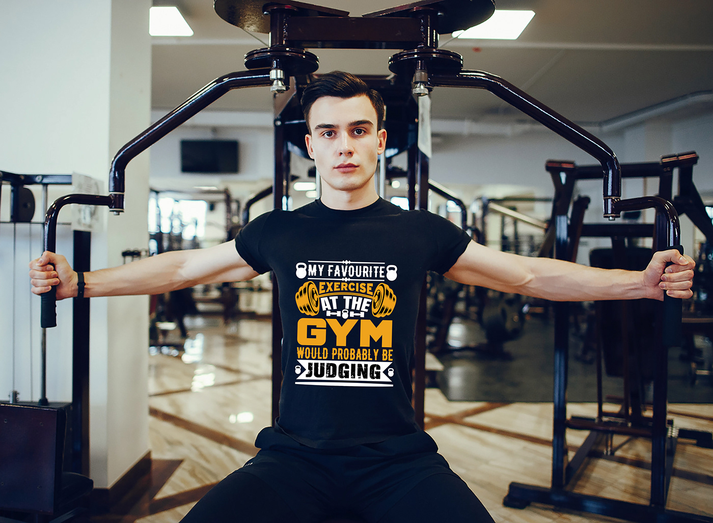 Gym t-shirt design gym logo t-shirt Tshirt Design typography   Gym T-Shirt gym t-shirt design idea gym t-shirt designs