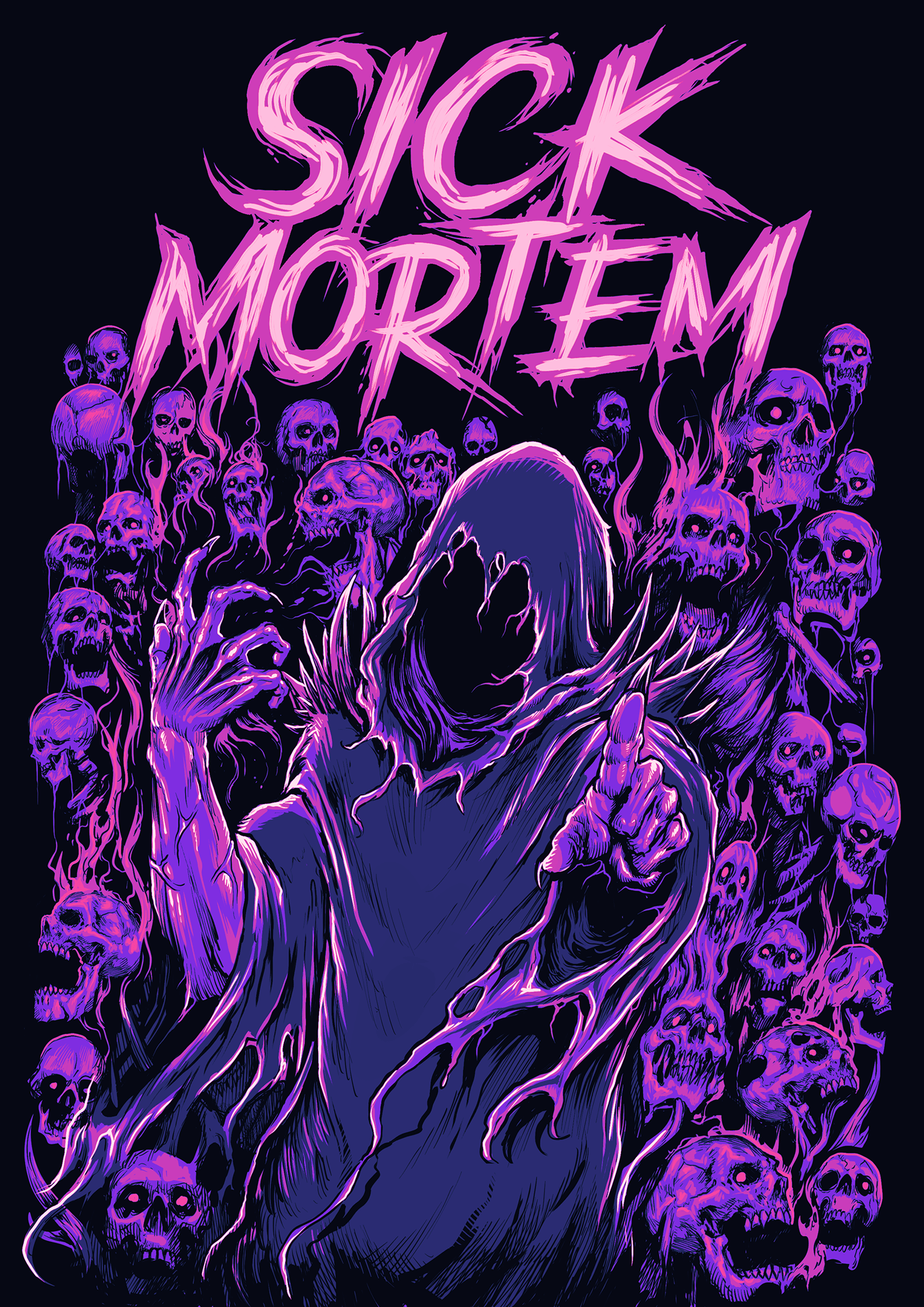 metal darkart Tshirt Design artwork HeavyMetal macabre digitalartwork underground brutal deathmetalartwork