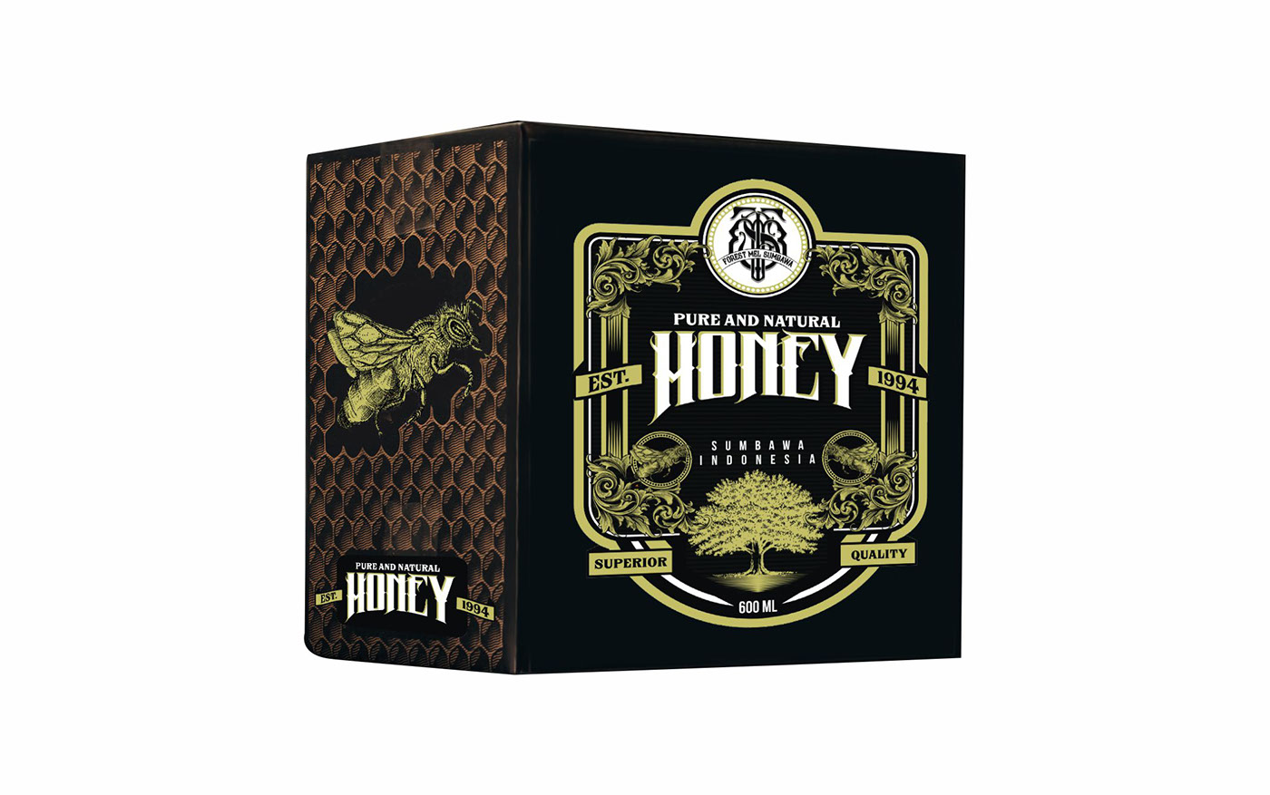 branding  honey bee forest indonesia logo brand Packaging graphicdesign APIS