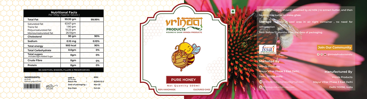 honey label design product packaging package design  Packaging label design honey label product design  honey Label packaging design