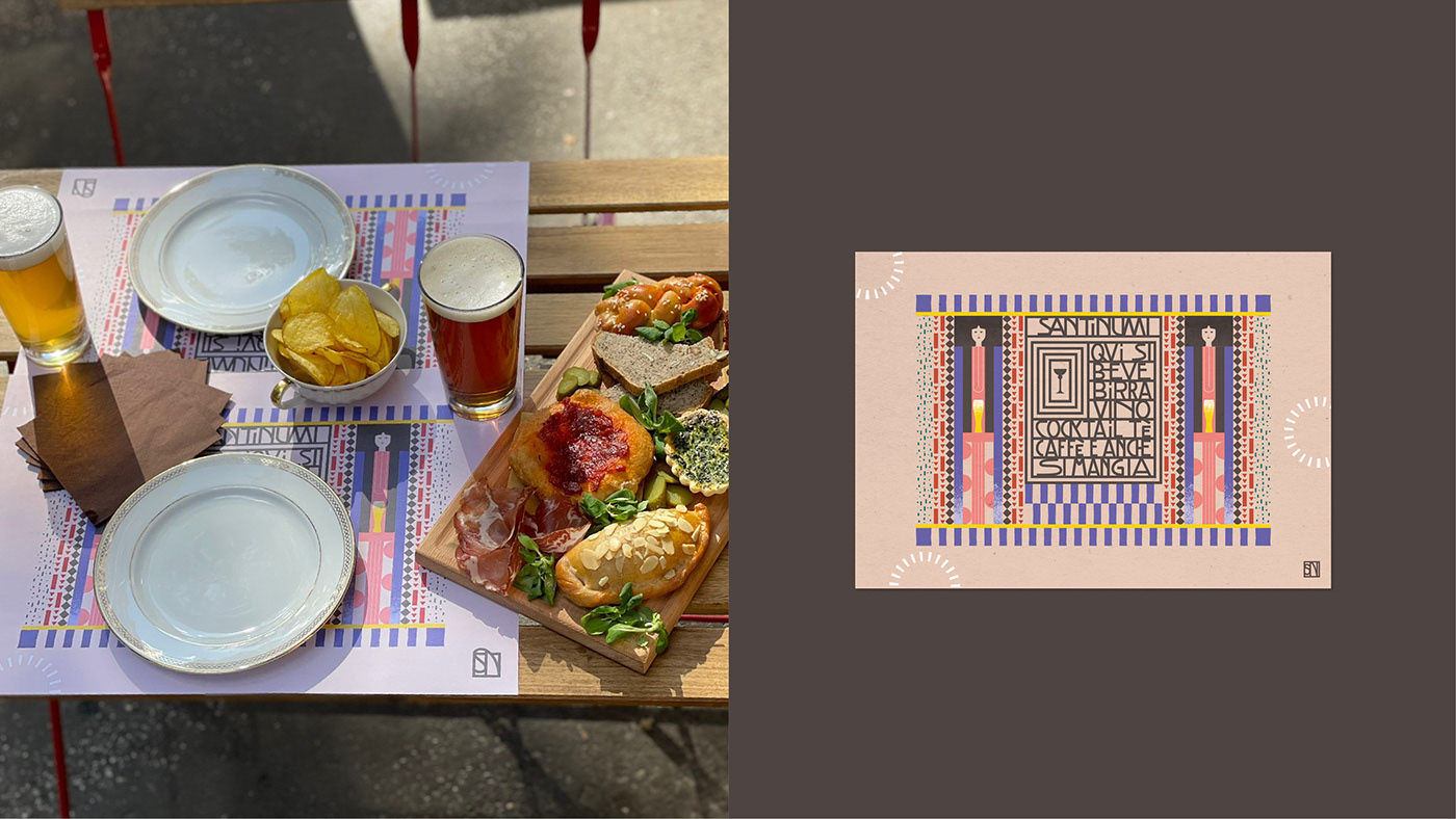 place mat for the santinumi project by most