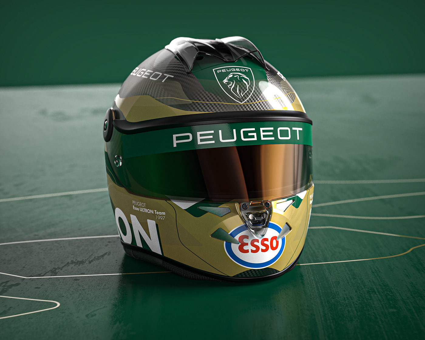 PEUGEOT Render Motorsport automotive   Helmet helmet design Racing Livery