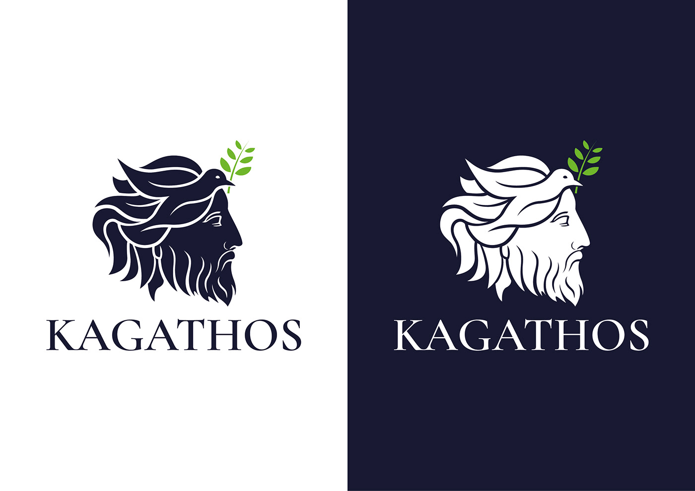 Greece greek ancient greece greek mythology pigeon logo brand identity Logo Design Corporate Identity Kadmos
