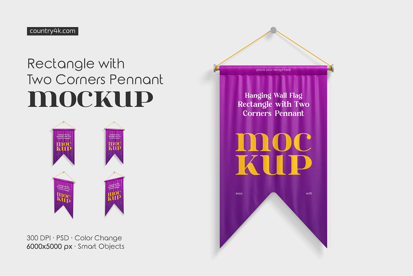 Mockup mockups Advertising  banner flag pennant award medieval announcement Pennon