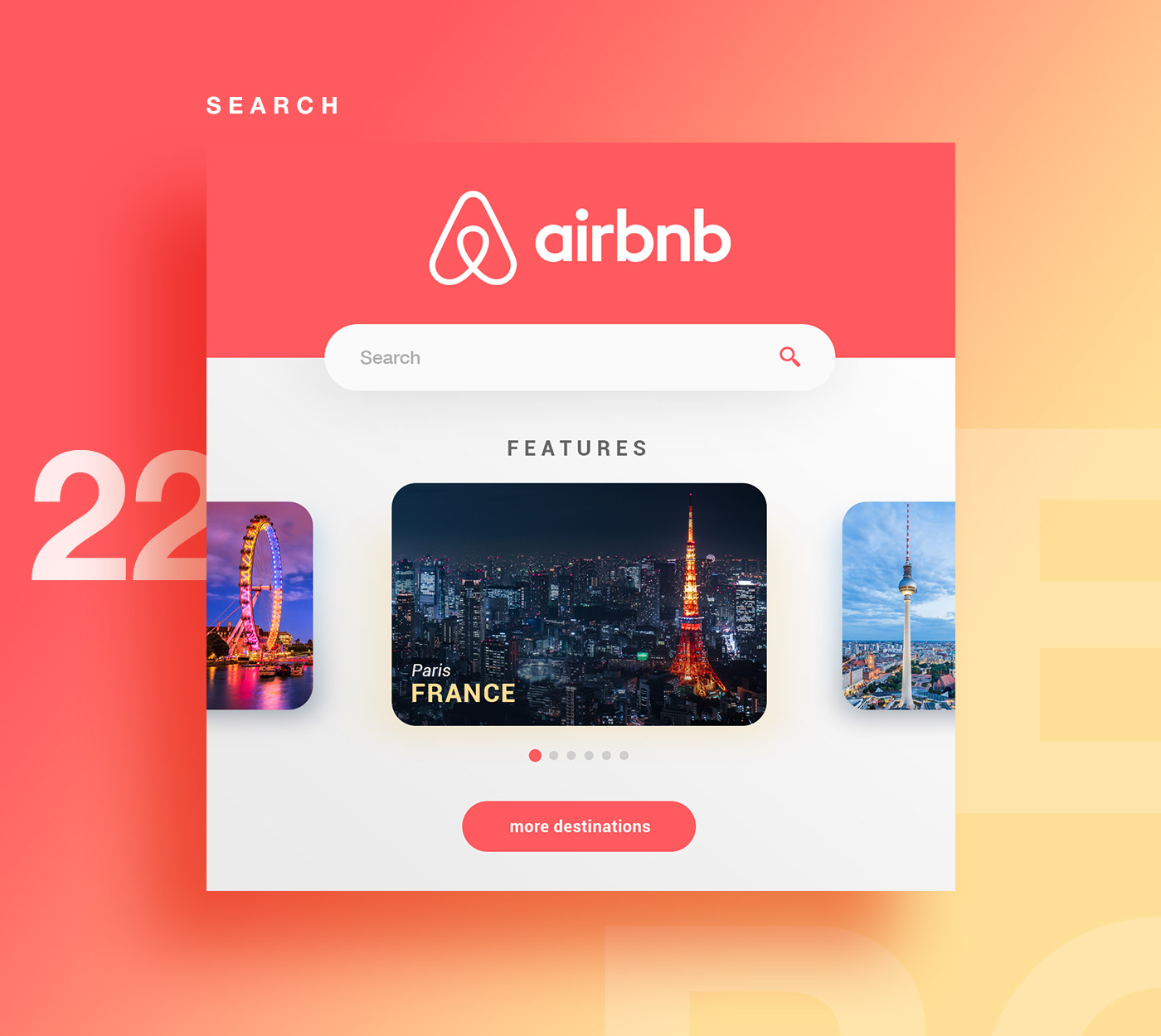 DailyUI Web Design  art direction  user experience daily user interface Forever21 Netflix airbnb Twitch