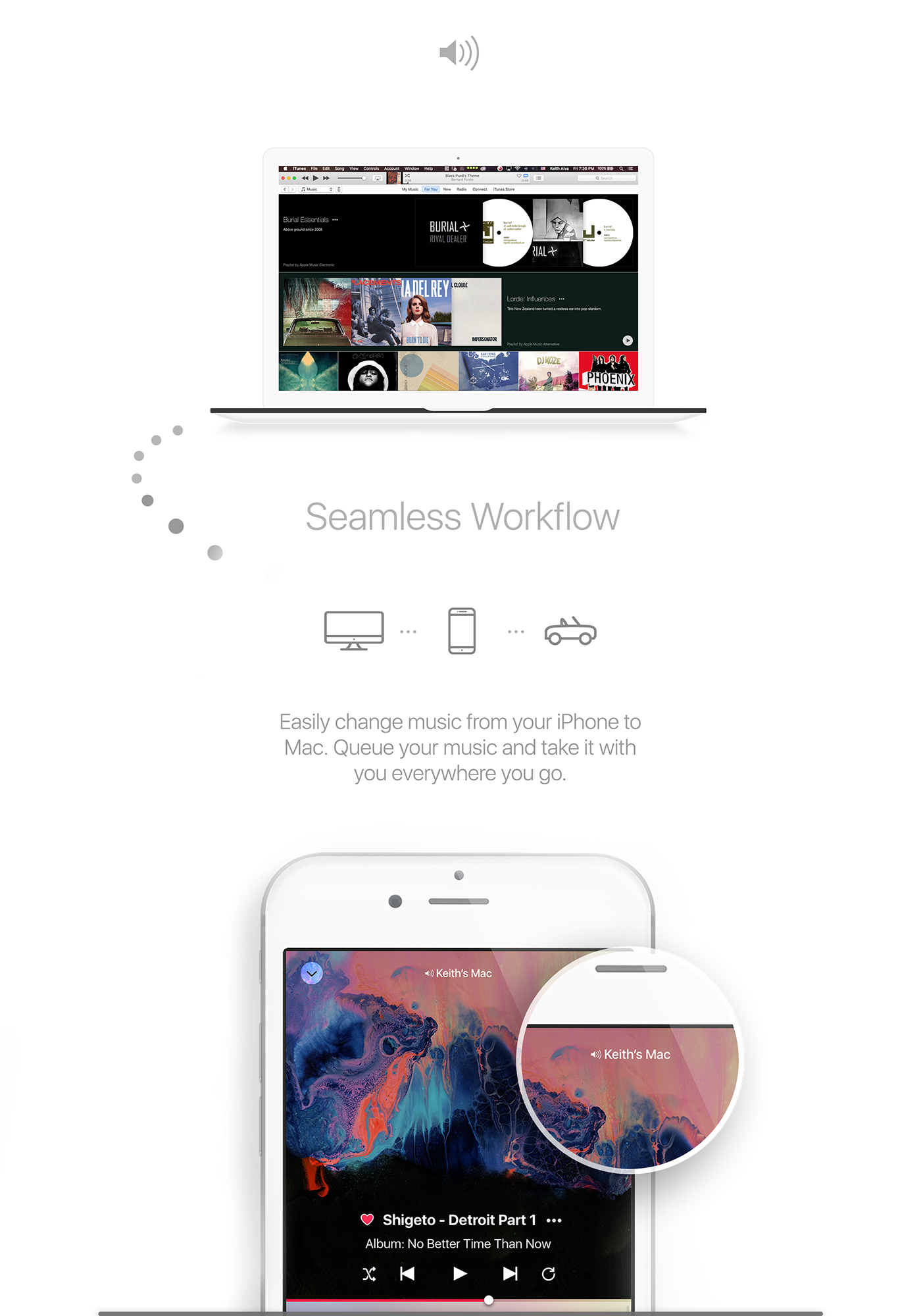 ux UI user interface experience design app design Apple Music spotify music streaming concept