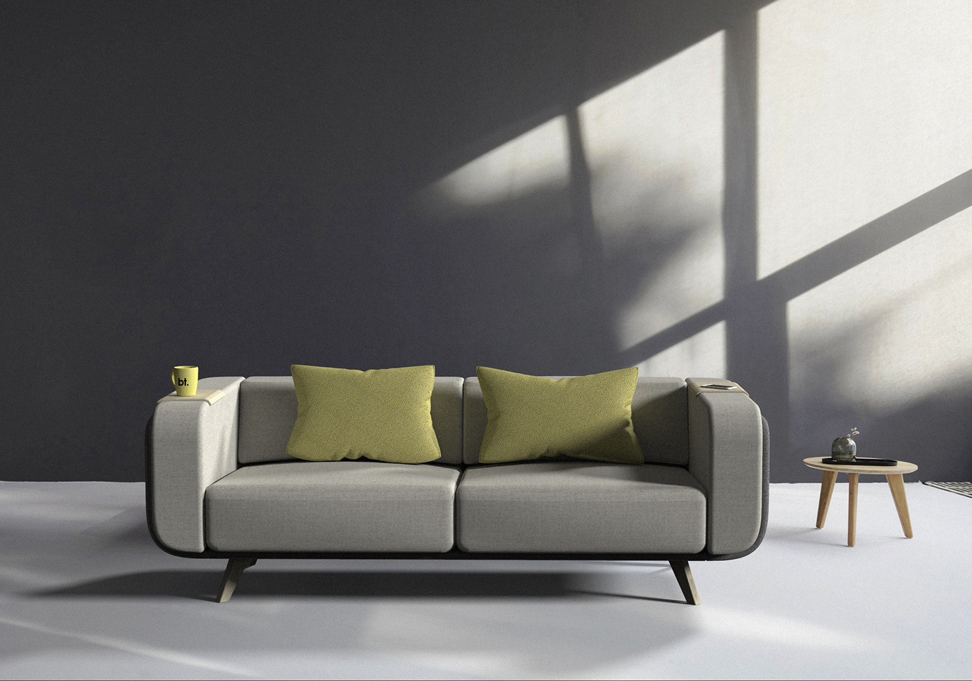 product design  industrial design  furniture design  felt textile Scandinavian design cad sofa cushion fuego