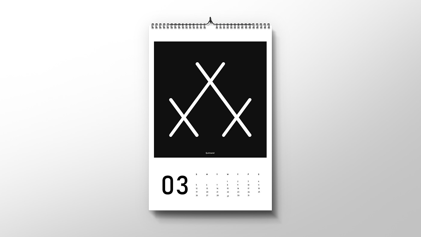 calendar patern Simbols typocalendar typography  