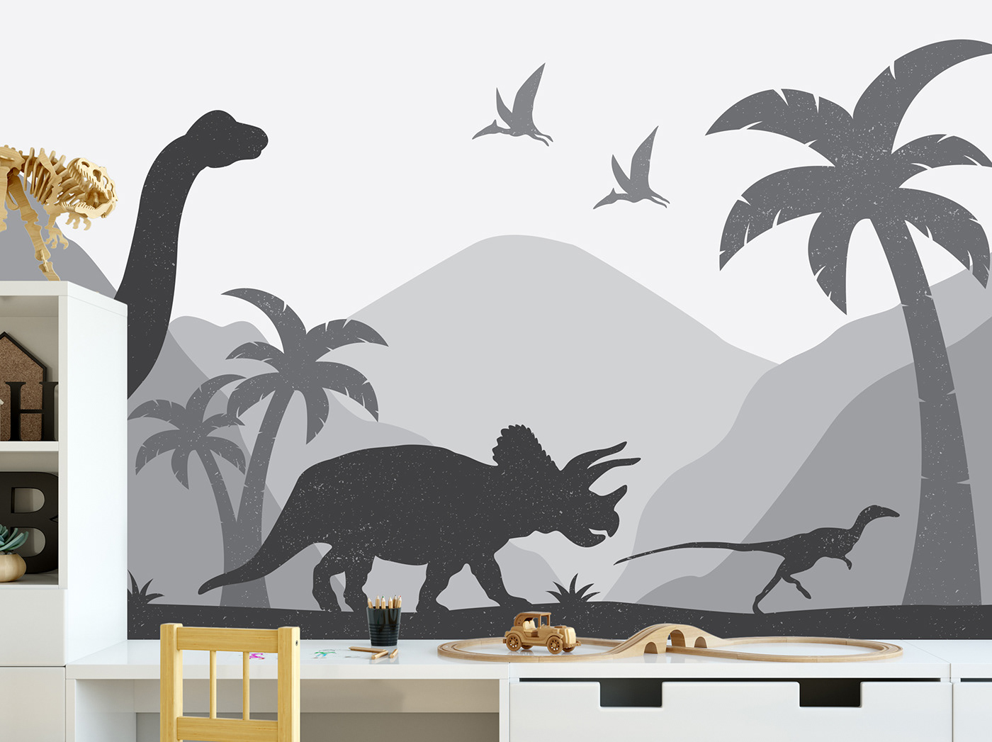 animals dinosaurs for children for home For Kids home design ILLUSTRATION  little stories wallpaper poster wallpaper