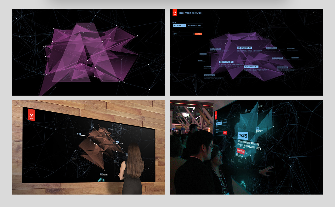interactive design adobe san jose installation Video wall
