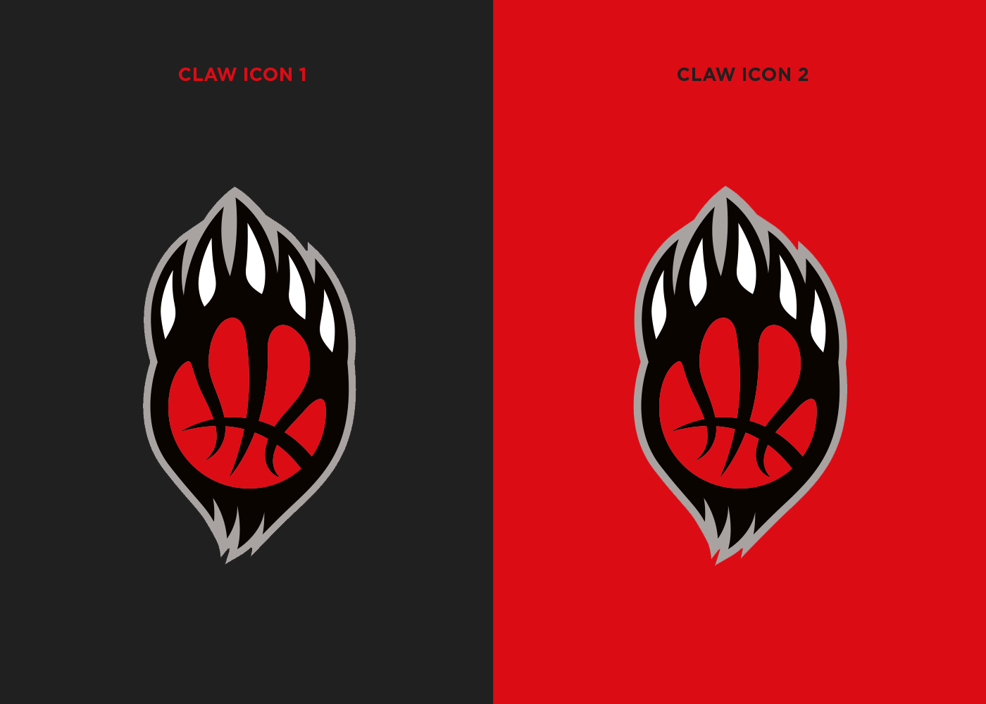 bear Cat basketball logo sport claw DUNK ball hoops branding 