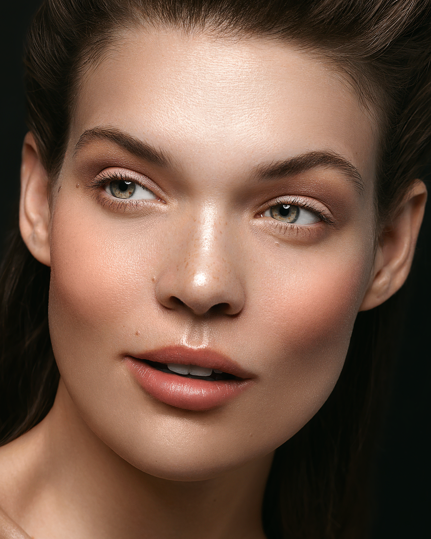beauty Editing  female makeup model Photography  retouching  studio