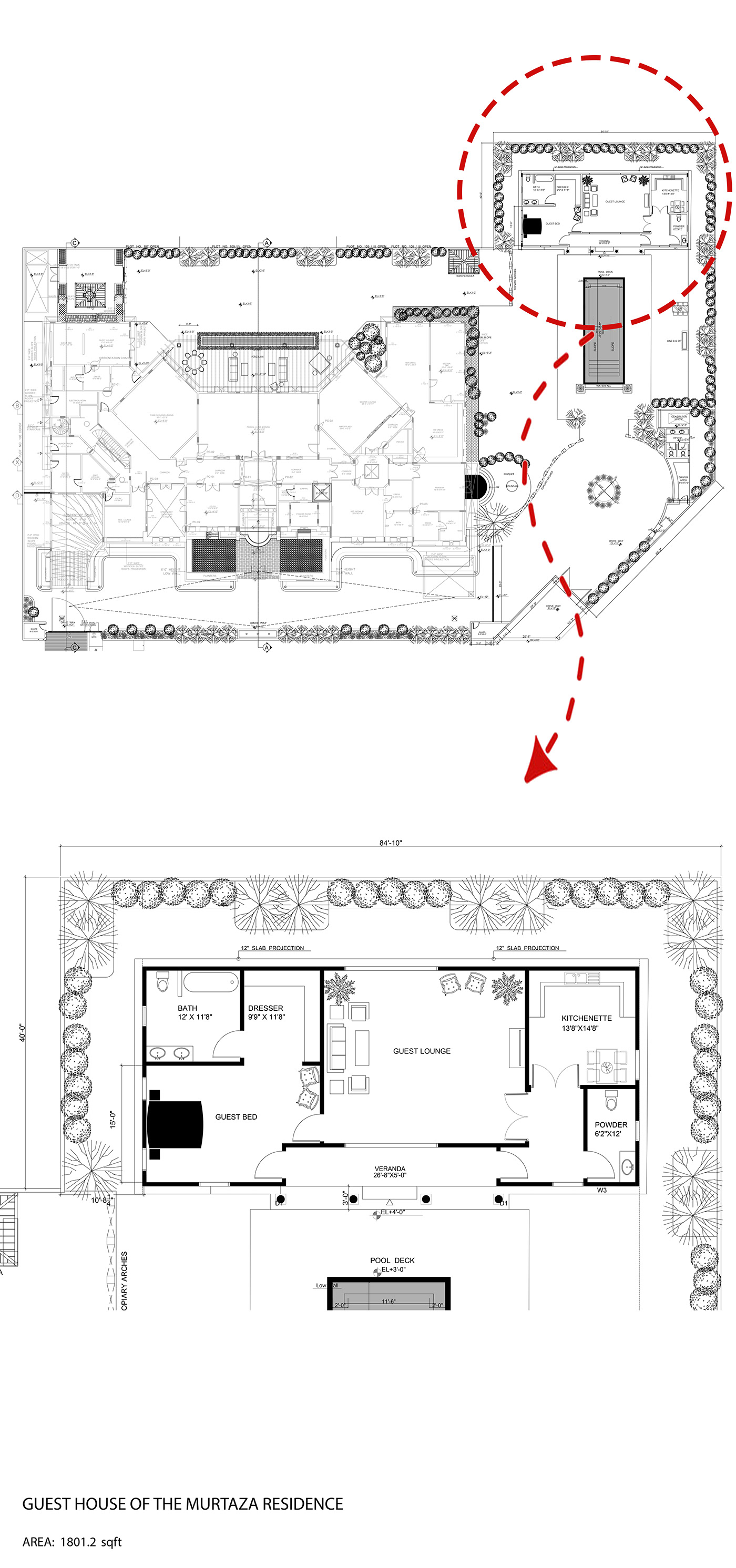 architecture design residential building floor plan AutoCAD interior design  Landscape photoshop 2Dplan