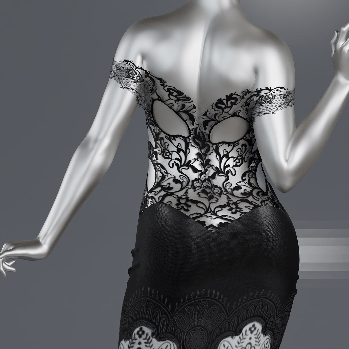 3D 3d fashion digital fashion dress Fashion  fashion design marvelous designer Render texture visualization