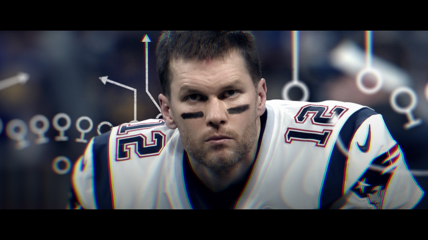 after effects american football design Documentary  football motion design motion graphics  tactile title design Tom Brady