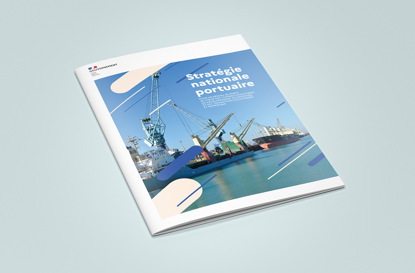 brochure Coast france French Government harbour leaflet port presentation sea
