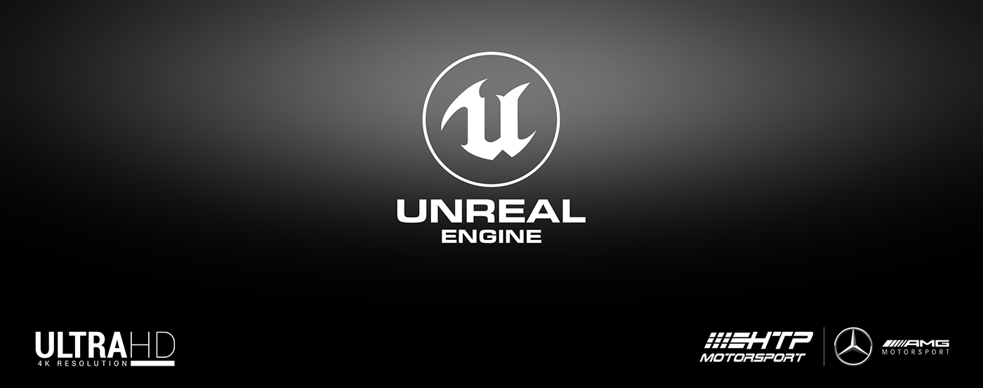 animation  automotive   car CGI full cgi GTR mercedes silver UE4 Unreal Engine