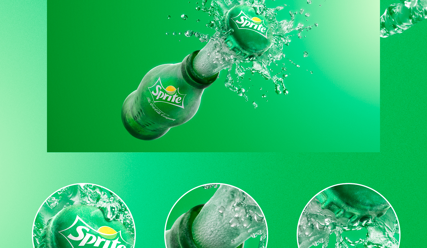 Sprite splash Soda Splash Splash Photography splash retouching drinks