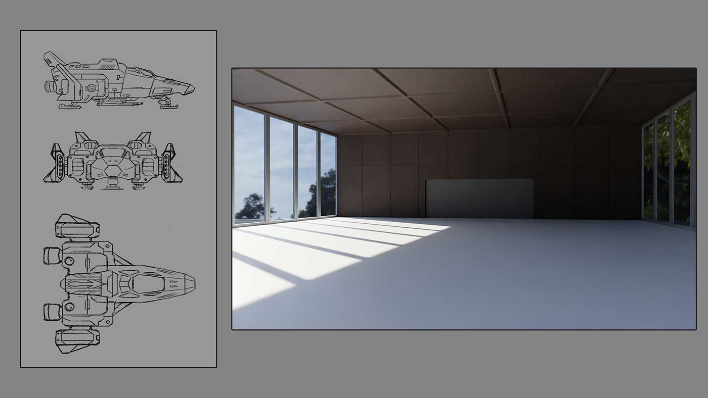 Vehicle Aircraft 3D Render blender modeling visualization concept art artwork