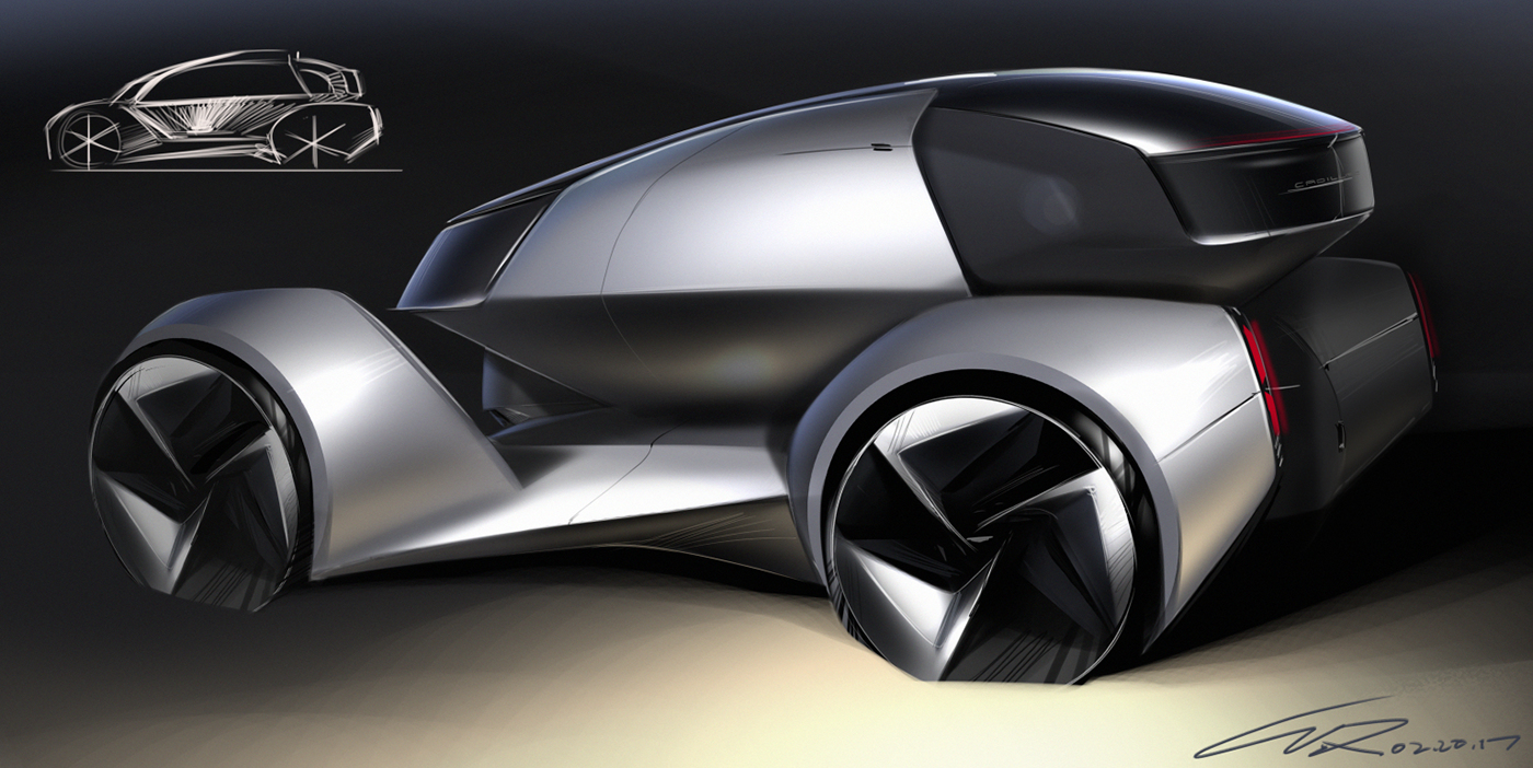 viscom photoshop car sketch car design ACCD sketch car rendering viscom4 rendering