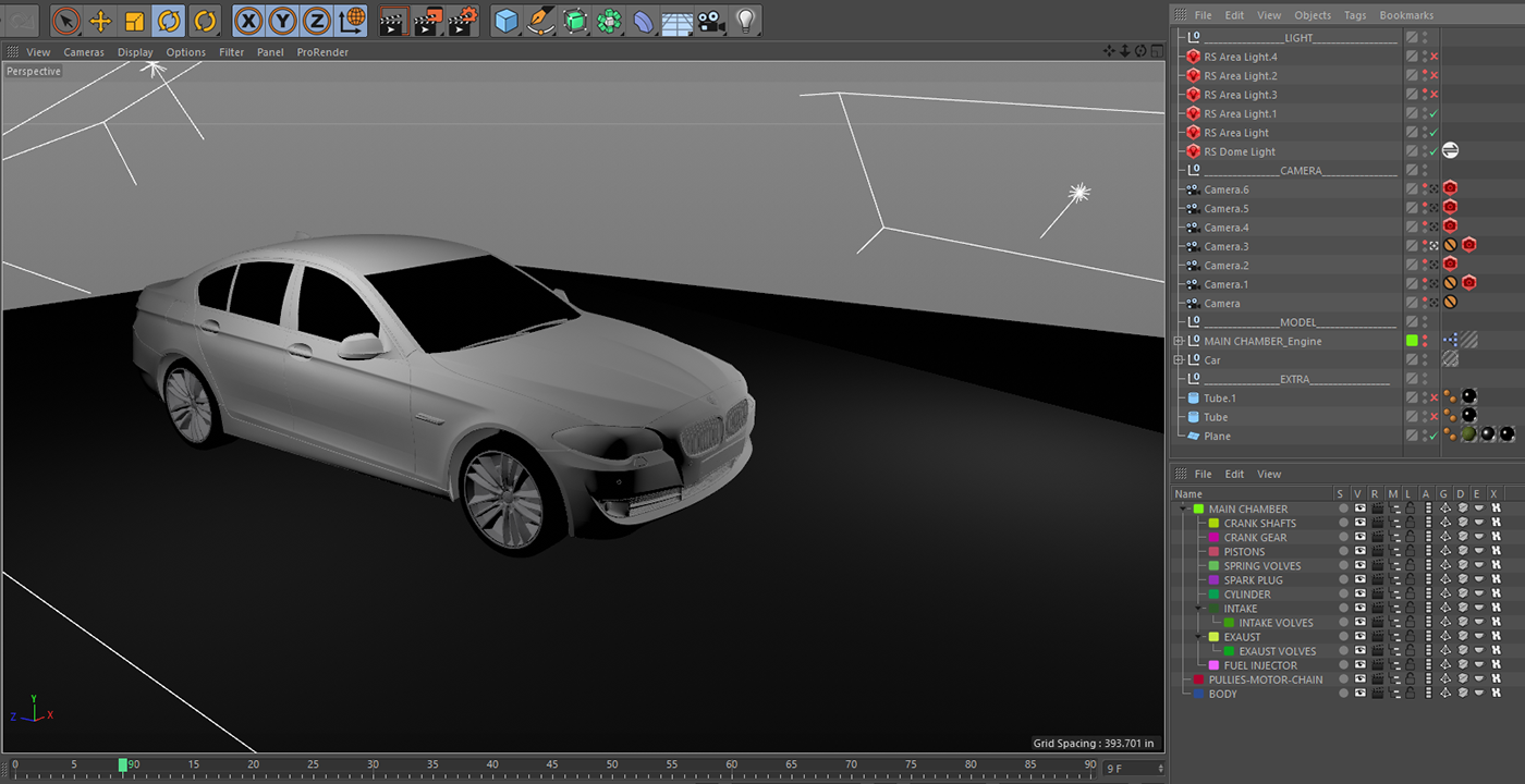 lookdevelopment 3D art automobile cinema4d redshift engine technical animation visualization product