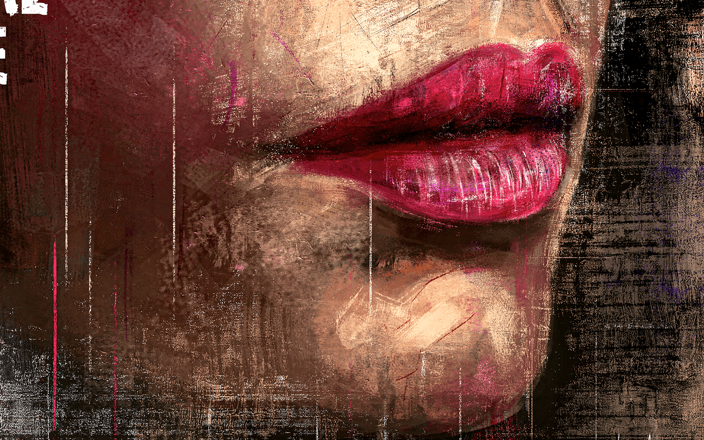 abstract art deco book cover Cover Art digital painting Drawing  painting   portrait poster surreal