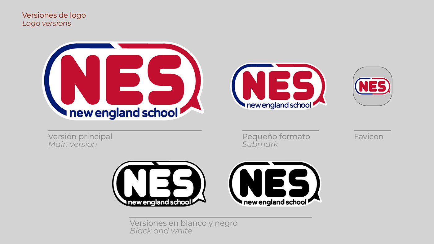 logo design english school brand identity Logo Design