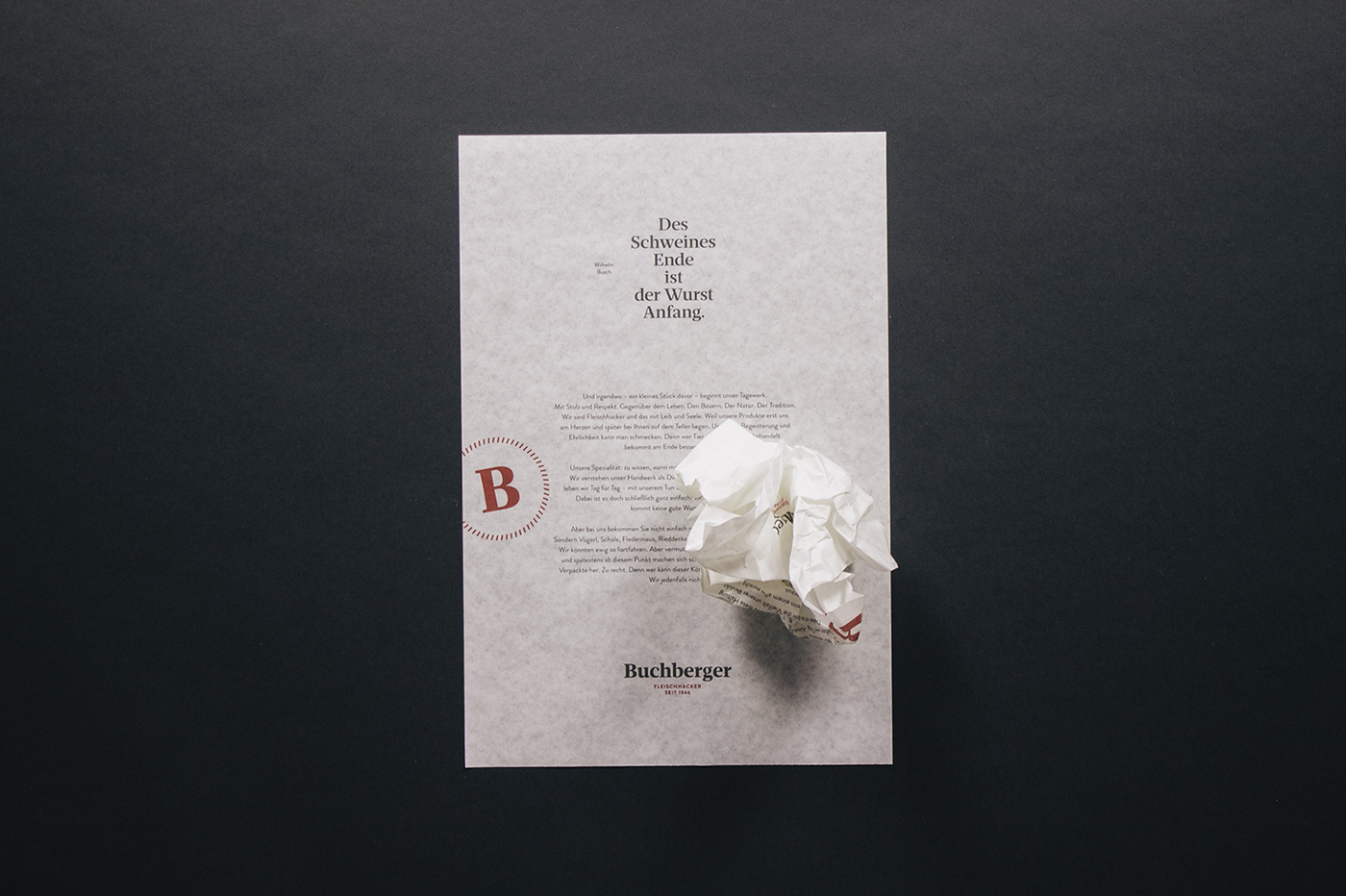 butcher austria Riebenbauer meat Packaging branding  fotography vienna print finishing brochure